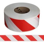 red and white caution tape